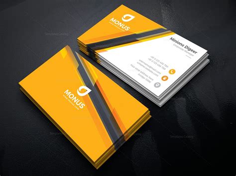 awesome corporate business card design template  template catalog