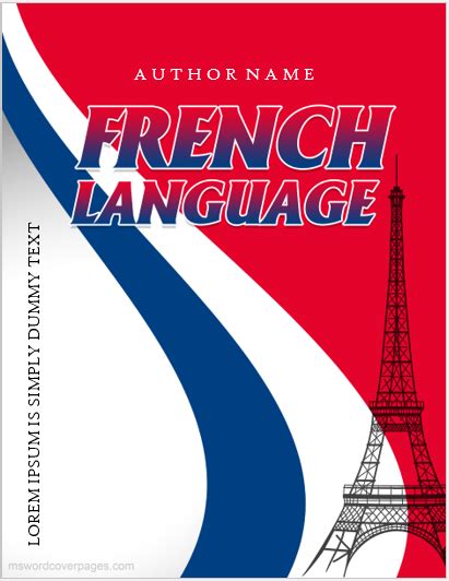 french language project cover pages  edit print