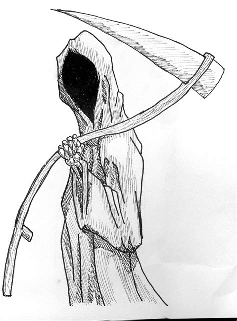 death sketch  drippingshadows  deviantart