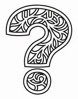 Mark Question Punctuation Coloring Pages Choose Board sketch template