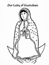 Coloring Guadalupe Pages Saints Catholic Lady Virgen Saint Juan Diego La Mercy Divine Paper Printable Para Dali Kids Colouring Board sketch template
