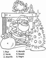 Spanish Christmas Color Number Colors Coloring Numbers Worksheets Learning Navidad Kids Noel Activity Great Elementary Students Para Activities Teacherspayteachers Desde sketch template