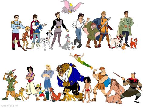 disney cartoon characters  full image