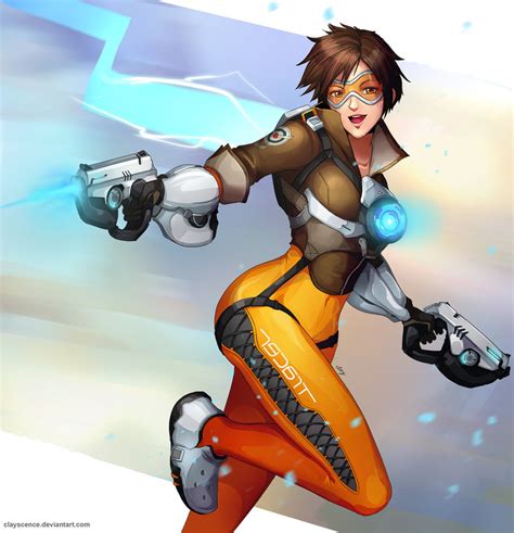 overwatch tracer by clayscence on newgrounds