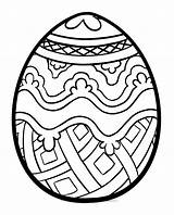 Easter Coloring Printable Pages Egg Kids sketch template