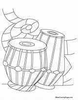 Tabla Coloring Pages Instruments Kids Indian Printable Performing Asia Arts Color Sheets Masala Camp South Printables Bestcoloringpages Decor Board Choose sketch template