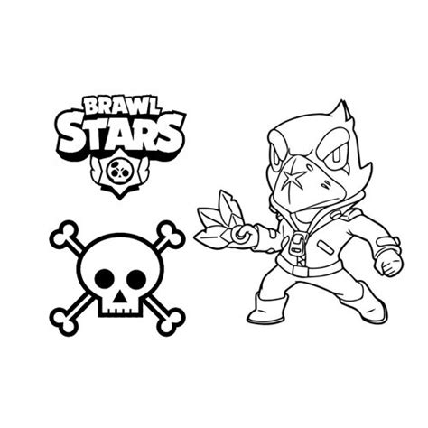 bad crow brawl stars coloring page   coloring pages