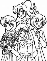 Coloring Sailor Moon Pages Cartoon Characters Printable Kids Ultraman Print Mat Clipartmag Popular sketch template