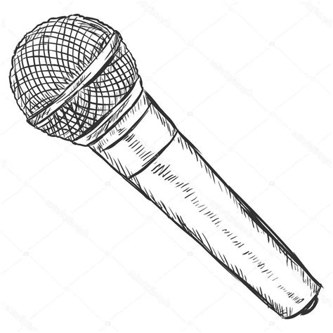 microphone sketch  paintingvalleycom explore collection  microphone sketch