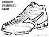 Coloring Cleats Pages Football Cleat Baseball Drawing Shoe Printable Basketball Softball Template Color Getdrawings Boys sketch template