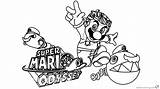 Mario Odyssey Super Coloring Pages Funny Clipart Printable Color Kids Print Bettercoloring Getcolorings Adults Getdrawings sketch template