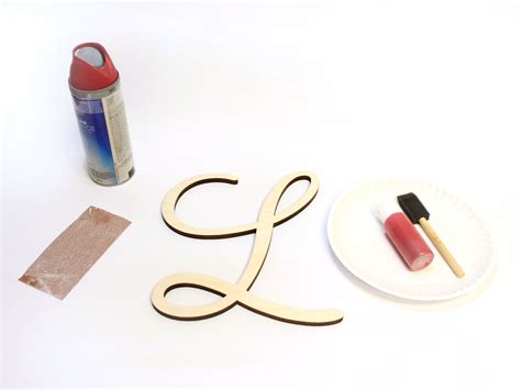 easily spray paint wood letters craftcutscom