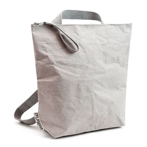 paper backpack grey  design