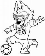 Fifa Mascot sketch template
