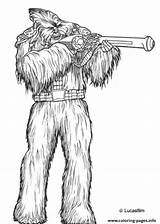 Wookie Coloring Wars Star Pages Printable sketch template