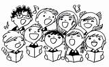 Clipart Choir Singers Christmas Children Cliparts Library Caroling sketch template