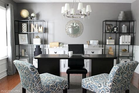 duo ventures  dining room  home office reveal