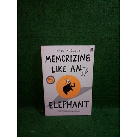 Jual Original Buku Memorizing Like An Elephant Yudi Lesmana Shopee
