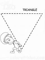 Coloring Triangles Pages Print Printable Educational Kids Color Recommended sketch template