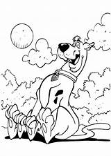 Coloring Scooby Doo Pages Easy sketch template