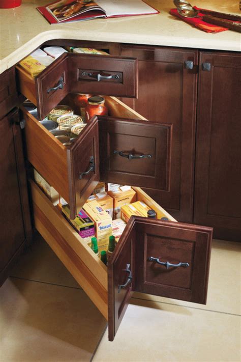 corner drawer kitchen cabinet  corner drawers  storage solutions