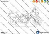 Suzuki Sv650s sketch template