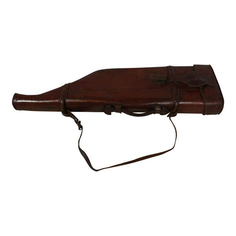 hard leather gun case ski country antiques home