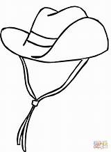 Cowboy Hat Coloring Pages Drawing Hats Cowgirl Outline Clipart Cartoon Boots Cliparts Clip Color Simple Rain Printable Boot Colouring Drawings sketch template