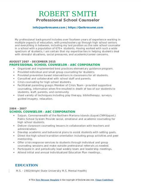 guidance counselor resume samples good resume examples