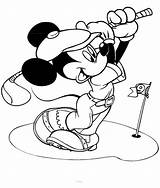 Golf Colorir Mause Kleurplaten Micky Ausmalbilder Miki Desenhos Golfe Maus Jogando Topolino Myszka Coloriages Mewarnai Tikus Animasi Malvorlagen Gify Animierte sketch template