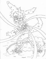 Naruto Rasengan Pages Fox Coloring Drawing Deviantart Template Getdrawings sketch template