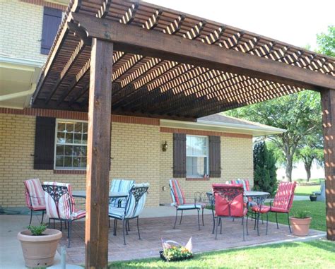Designs Patio Backyard Attached Covered Pergola Images
