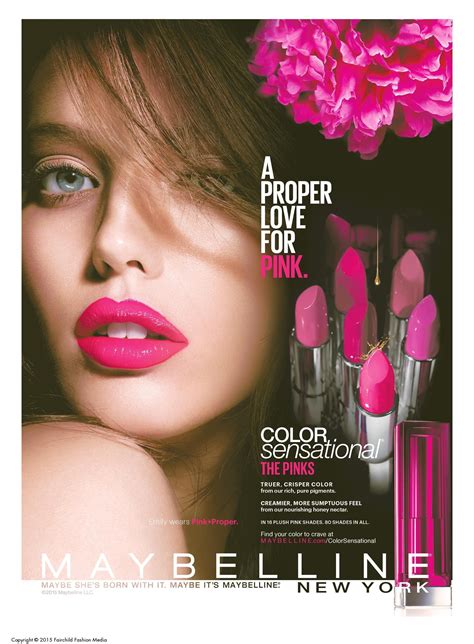 maybelline advertisement   womens wear daily february    ad