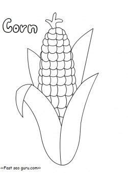 printable corn coloring pages  thanksgiving printable coloring pa