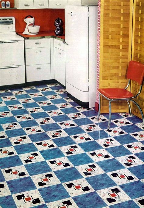 vintage home style vinyl floor tiles  square patterns