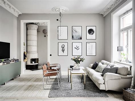grey  white interior design inspiration  scandinavia