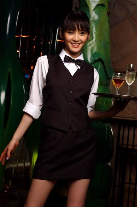 untitled 仮 waiter outfit women wearing ties tie women
