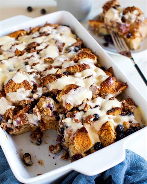 blueberry cheesecake french toast casserole   perfect   brunch recipe