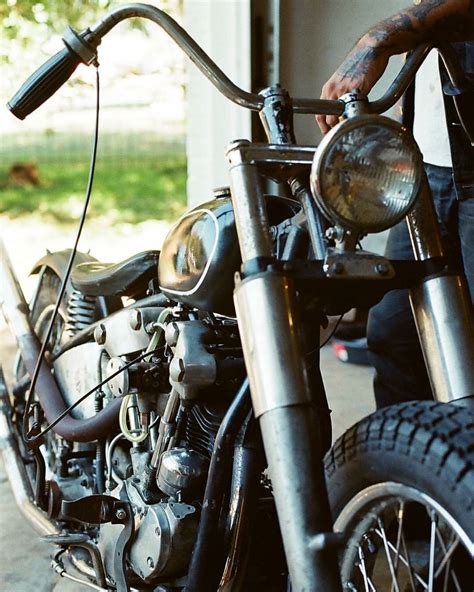 passion and peace harley bobber harley davidson knucklehead harley