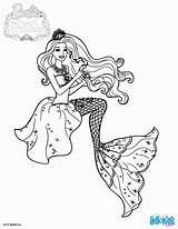 Barbie Mermaid Coloring Pages Princess Printable Lumina Pearl Kids Popular Sketch sketch template