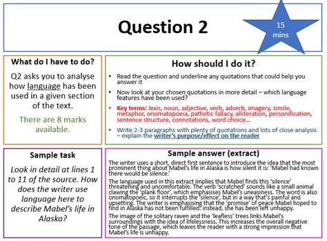 gcse language paper  question  examples paper  question  language