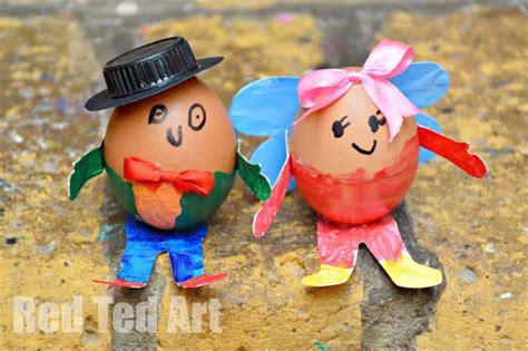 humpty dumpty crafts egg decorating red ted art kids crafts