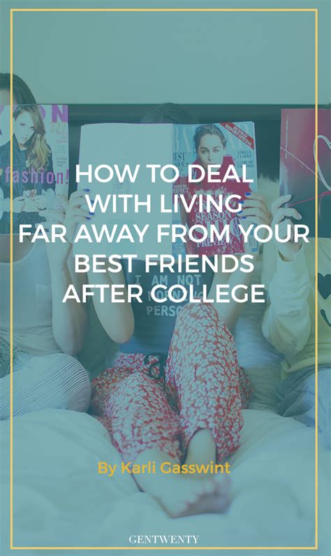 how to deal with living far away from your best friend