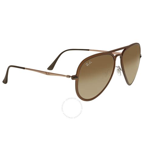 Ray Ban Aviator Light Ray Ii Brown Gradient Lens Sunglasses Aviator