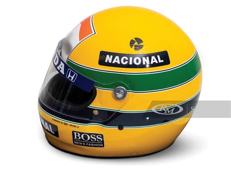 Ayrton Senna 1988 Replica Helmet By Sid Brasil Online Only Formula