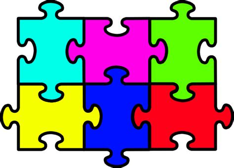 puzzle  pieces clip art  clkercom vector clip art