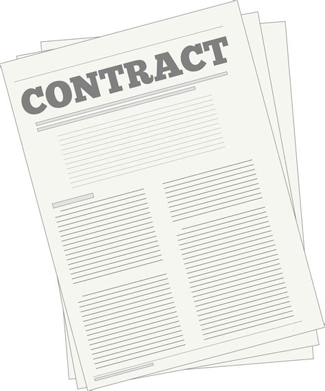 clipart contract
