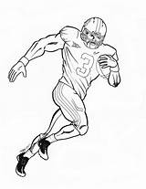 Coloring Pages Football Auburn Printable Sheets Drawing Drawings Newton Cam Player Alabama Peyton Manning Michigan Color Kids Cliparts Print Sports sketch template