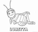 Loretta sketch template