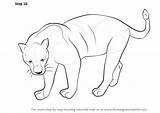 Panther Drawing Draw Animals Step Line Drawings Wild Schwarzer Animal Cartoon Zeichnen Zeichnung Sketches Drawn Panthers Learn Drawingtutorials101 Pencil Zum sketch template
